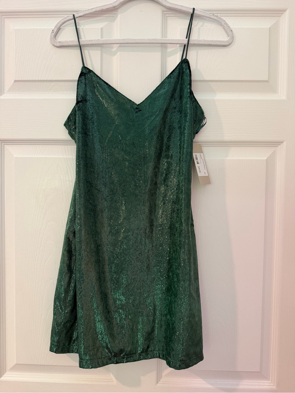 NWT Lizard Thicket Emerald Green Slip Dress with Spaghetti Straps Size Small